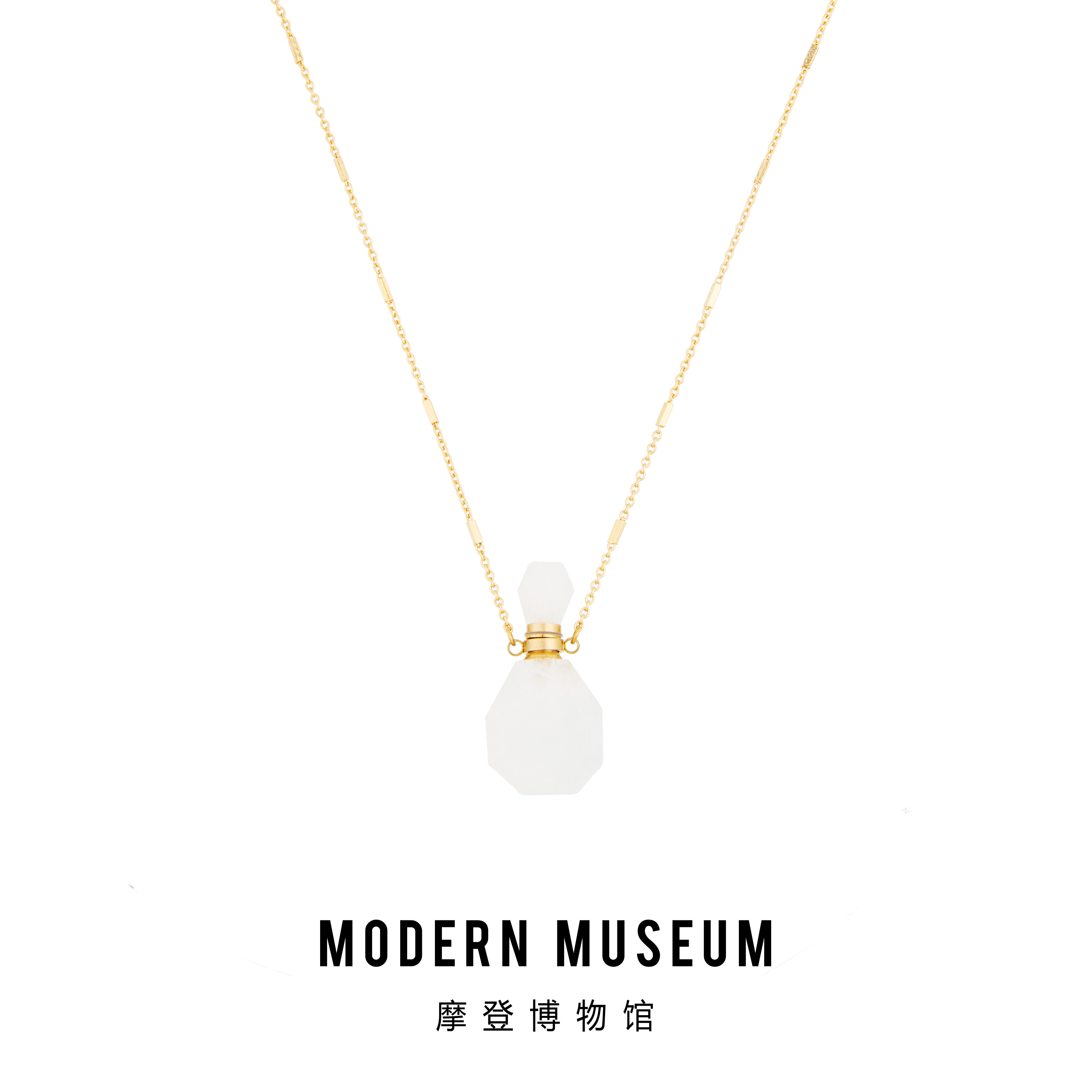 MODERN MUSEUM摩登博物馆 天然水晶系列瓶子造型个性项链