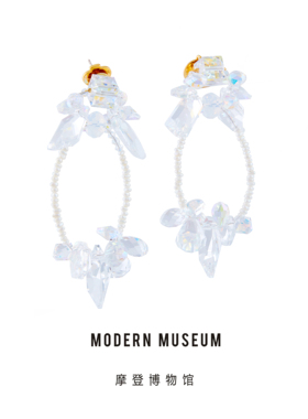 MODERNMUSEUM摩登博物馆原创设计水晶系列耳环