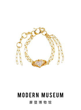 MODERNMUSEUM个性女小众设计感少爱心丘比特系列锆石组合饰品