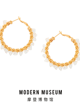 MODERNMUSEUM摩登博物馆原创设计耳环女设计感小众水晶系列耳饰