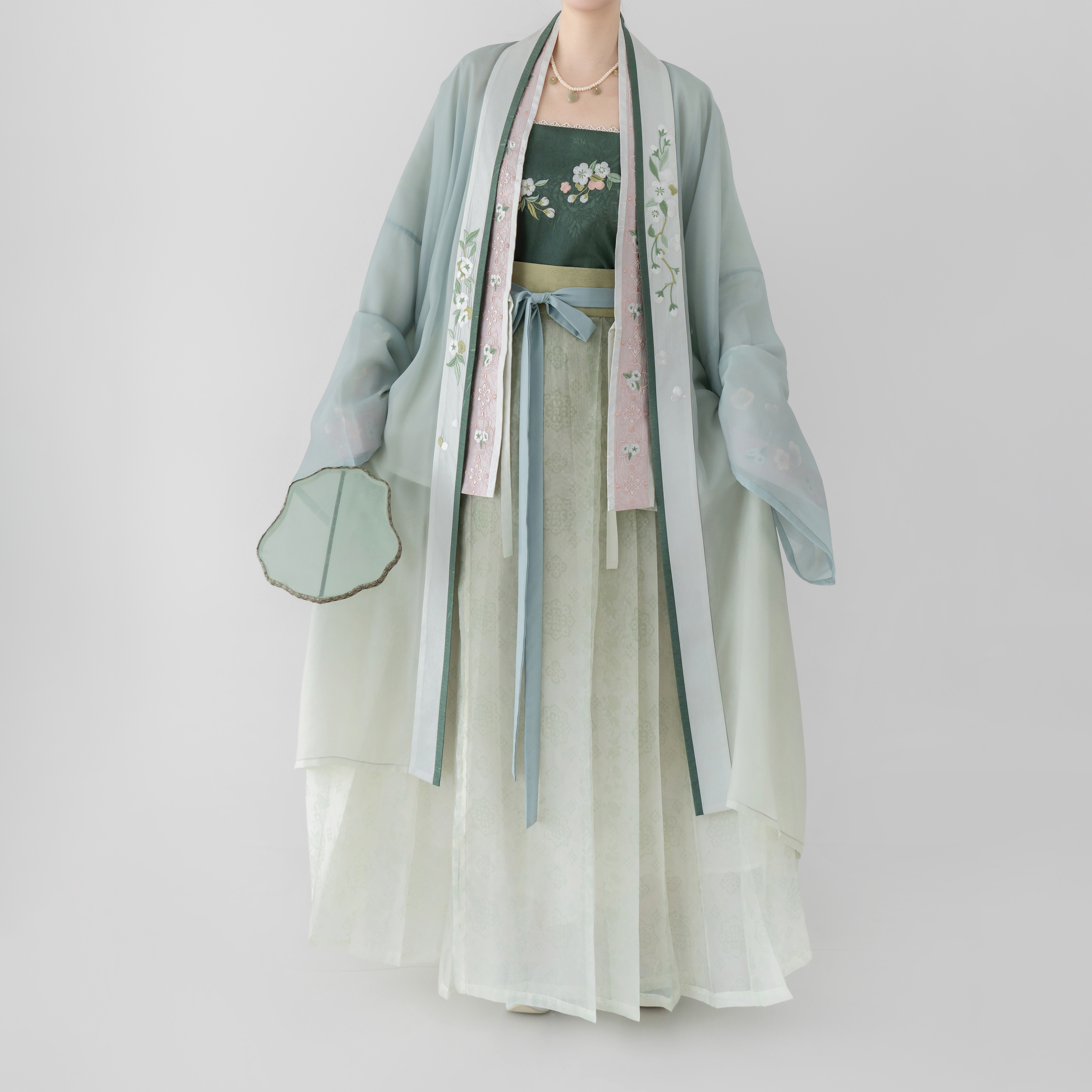 观止宋制天丝长衫百迭裙汉服日常