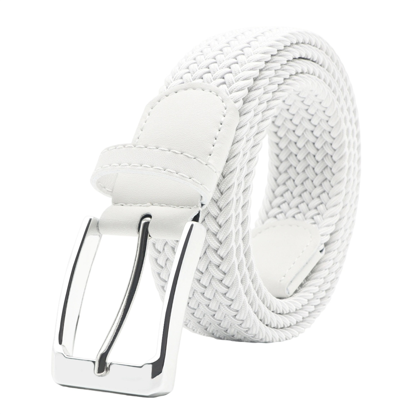 新品高尔夫皮带男士编织可伸缩无针孔腰带休闲时尚golf针扣皮带女