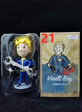 辐射4 Fallout 3代7款摇头人偶 Vault Boy 辐射小子 盒装公仔