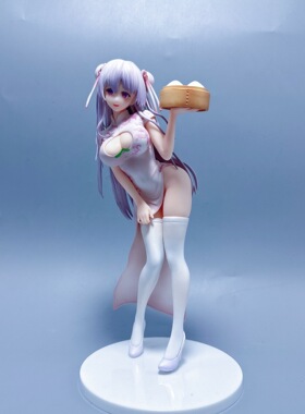 Uni0 Creatve UC 桃包少女 桃馒酱 旗袍少女 手办 模型收藏摆件