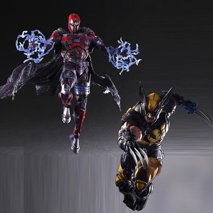 漫威宇宙周边X战警万磁王金刚狼罗根狼叔死侍超可动手办摆件模型