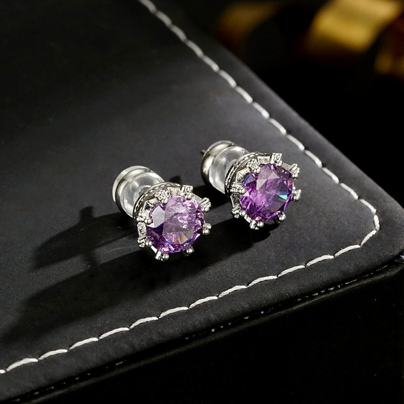 2026新款轻奢锆石皇冠耳钉精致优雅气质银耳环925纯银针时尚耳饰,珠宝/钻石/翡翠,合成碳硅石耳饰,淘宝优惠券,粉丝福利购,淘宝优惠卷