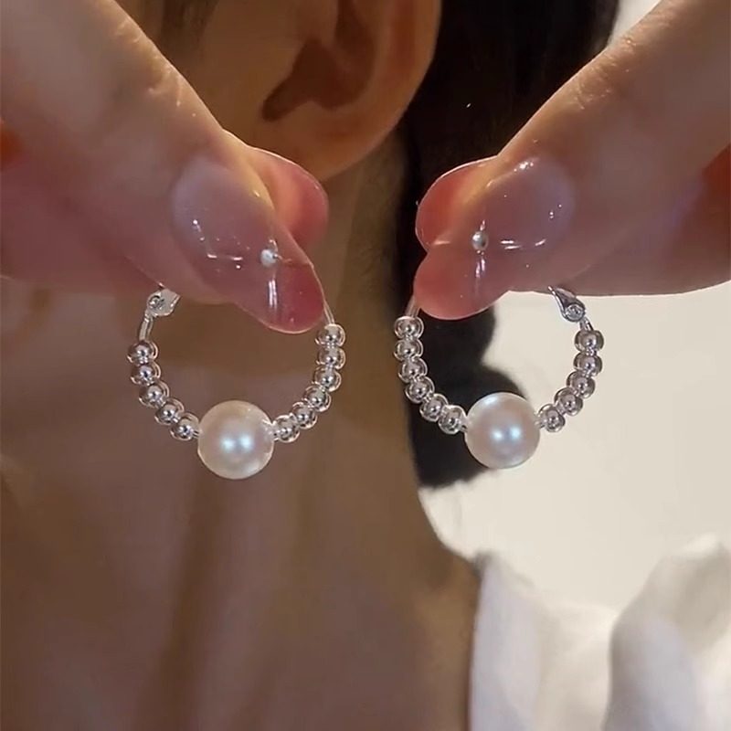 老风祥官方旗舰店正品999纯银轻奢珍珠碎银圈圈耳环气质耳圈耳饰,饰品/流行首饰/时尚饰品新,银饰耳饰,淘宝优惠券,粉丝福利购,淘宝优惠卷