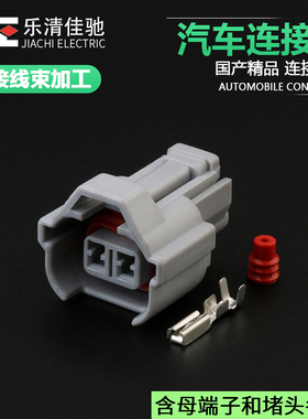 DJ70226B-2-21适用于汽车喷油嘴连接器 国产接插件插头6189-0039