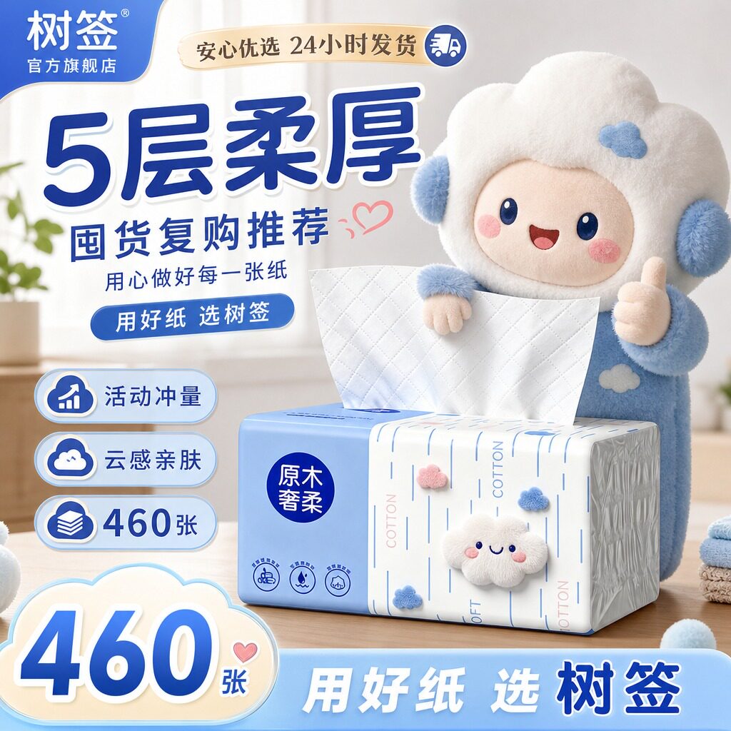 460张大包户外露营清洁用便携野营清家用洁加厚加量实惠装整箱批