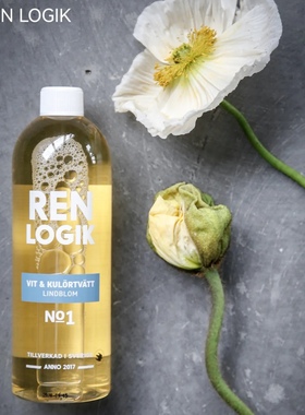 高货洗衣液~瑞典进口REN LOGIK白色 彩色衣物洗衣液750ML27年03月