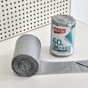 禧天龙加厚背心垃圾袋结实高韧厨房垃圾袋强力承重不易破60只/卷
