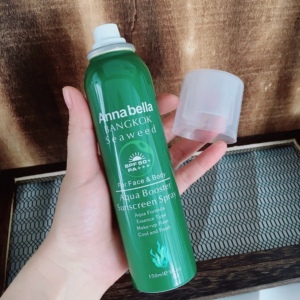 晒不黑 补喷也不花妆~泰国安娜家海藻清爽防晒喷雾全身可用SPF50+