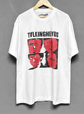 传声头乐队Talking Heads短袖欧美摇滚纯棉复古美式休闲男女T恤