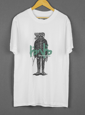 异兽魔都Dorohedoro美式休闲纯棉短袖T恤动漫白色印花男女T-Shirt