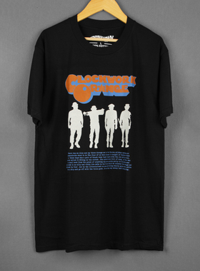 发条橙A Clockwork Orange电影印花纯棉短袖T恤休闲圆领男T-Shirt