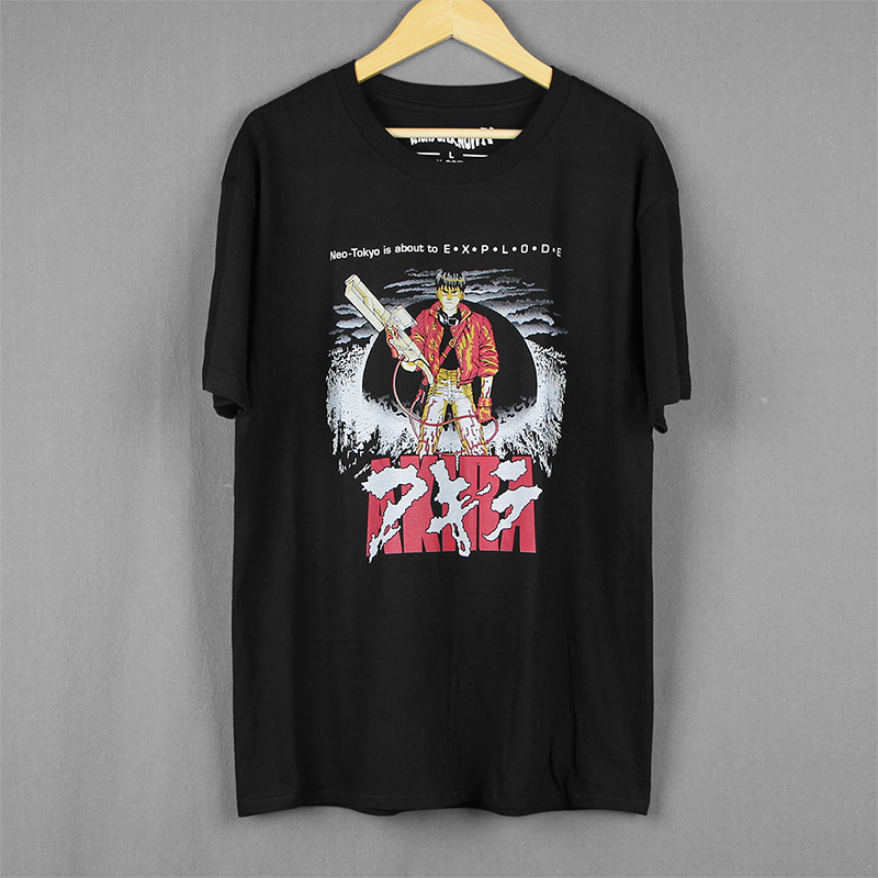 赛博朋克代表阿基拉做旧复古潮T