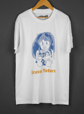 福星小子Lum拉姆动漫休闲乱马相聚一刻纯棉短袖T恤日常男T-Shirt