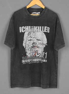 BadTaste坏品味杀手阿一短袖Ichi The Killer电影周边水洗纯棉T恤