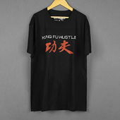 Hustle周星驰电影短袖 T恤休闲纯棉印花夏季 功夫Kung 男T Shirt