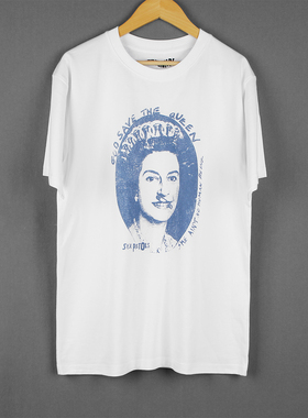 Sex Pistols T恤 God Save The Queen性手枪纯棉朋克短袖T-Shirt