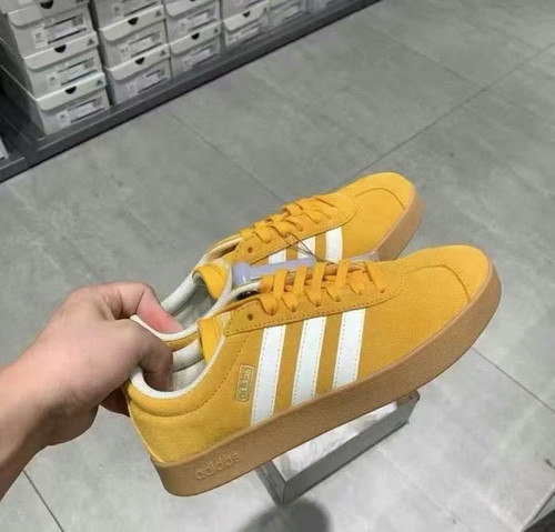 Adidas阿迪达斯VL COURT情侣款橡胶底麂皮元素复古德训鞋 js4593