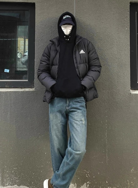 Adidas 阿迪达斯男子冬季户外休闲防风保暖立领羽绒服外套 Kf8760