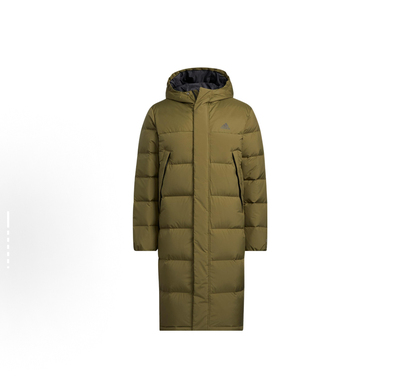 Adidas 阿迪达斯 男款冬季户外运动休闲防风保暖长款羽绒服HZ2598