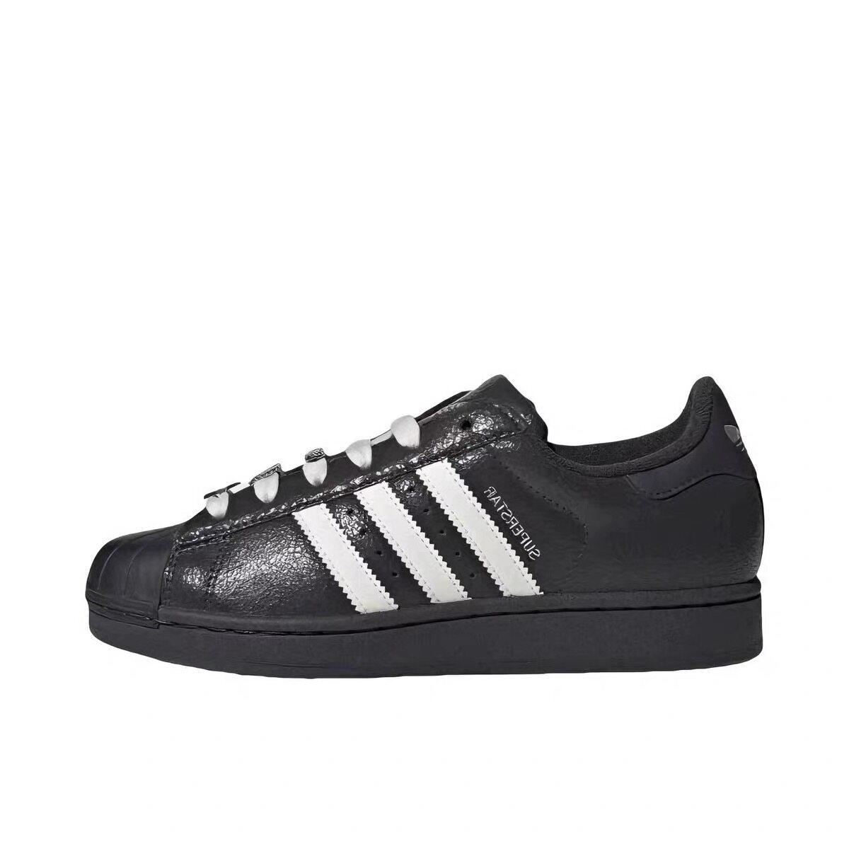 adidas originals Superstar 2 舒适百搭 板鞋 女款 黑色IH1628