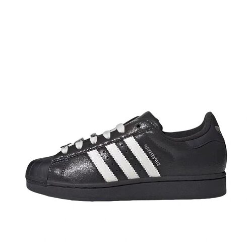 adidas originals Superstar 2 舒适百搭 板鞋 女款 黑色IH1628