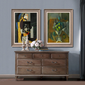 饰挂画毕加索作品8幅 客厅装 翡冷翠纯正进口画芯丝网印原作版 画