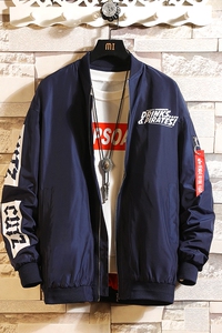 控118 印花夹克男宽松白墙风外套男潮牌JK803-P65图片