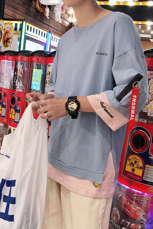 港风雷电商95%棉5%聚酯纤维夏装短袖T恤男装T18838-P30,男装T恤,电商A128
