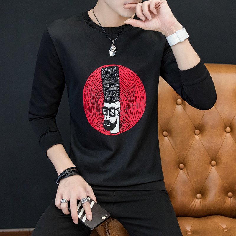 大码M-5XL 时尚卫衣太空棉套头圆领休闲潮男外套 W2201P20图片