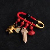 物致WUZHI®小胖马胸针红绳朱砂新年马年礼物本命年压岁吉祥挂坠