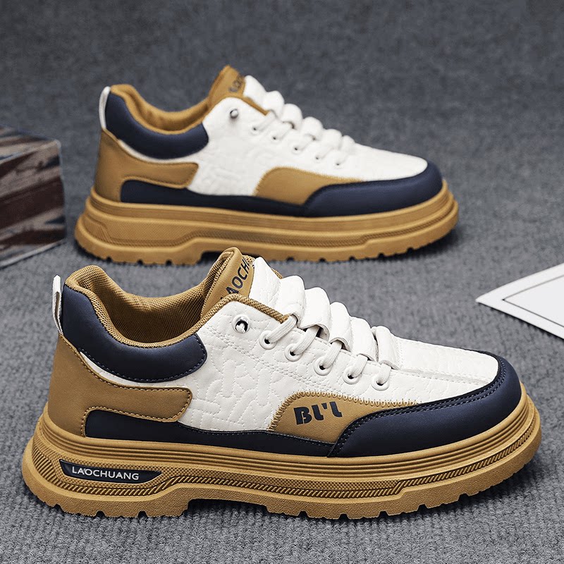 帕拉鞋男款2026新款男鞋秋季跑步防滑休闲运动鞋男士厚底工装鞋子