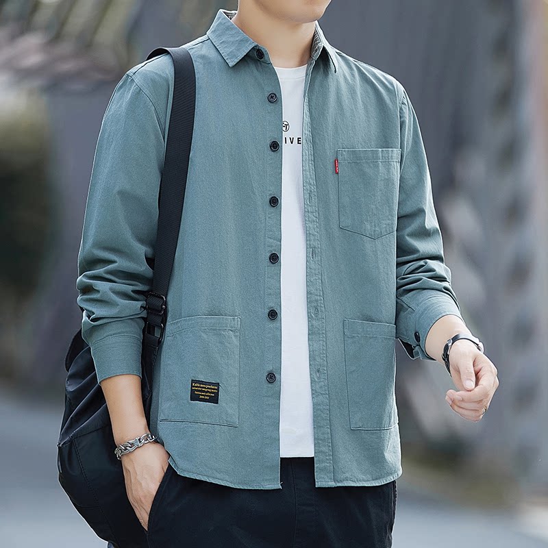奇服旷世男装奢凡鸟休闲衬衫外套