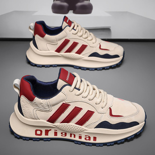 尚源百货男鞋福建晋江帕拉鞋男士飞行员休闲鞋时尚百搭轻便跑步鞋