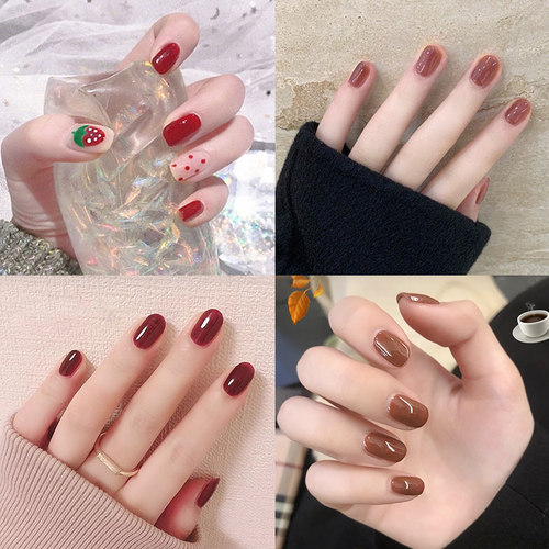 云皙女指甲贴纸防水持久美甲贴纸全贴3d指甲贴片美甲成品美甲饰品