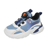 子旋钮松紧鞋 大黄蜂BIGWASP小童运动鞋 儿童鞋 皮面休闲鞋 春秋款