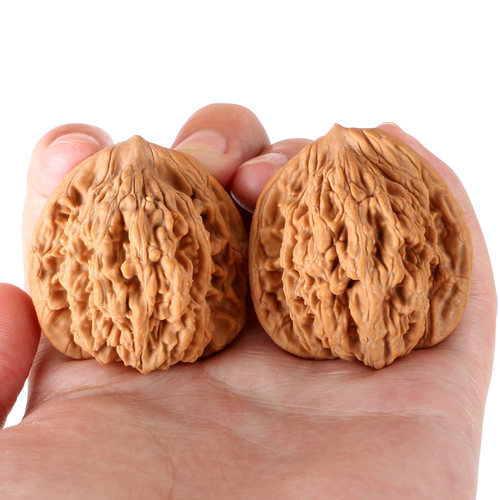 文玩核桃四座楼狮子头手把件