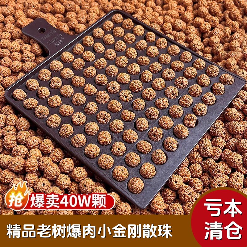 树王爆肉小金刚菩提散珠男女diy文玩核桃手串珠原籽佛珠盘玩手链