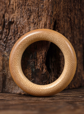 满花鱼籽纹竹圈戒指汽车钥匙