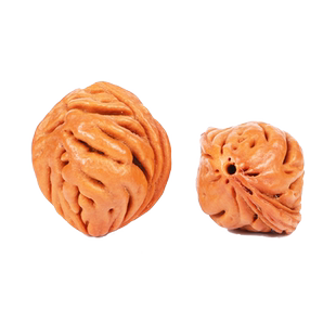 秦岭野生大龙纹桃核散珠文玩原籽金鱼肚脑纹桃胡手串手持佛珠配件