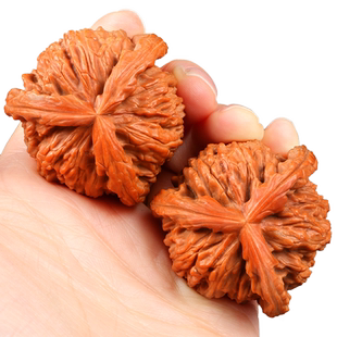 文玩核桃三棱大奔高抛白狮子核桃拼接三道筋机刷包浆核桃文玩三棱