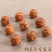 桃木挂件十二生肖吊坠手机配饰2024年生肖吉祥物随身三合六合挂件