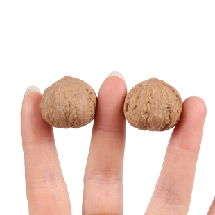 文玩野生迷你袖珍小尺寸手捻核桃苹果园宫灯女把盘玩核桃小众秋子