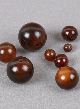 花牛角圆珠散珠子DIY星月金刚白玉菩提佛珠手链手串隔珠配件天珠