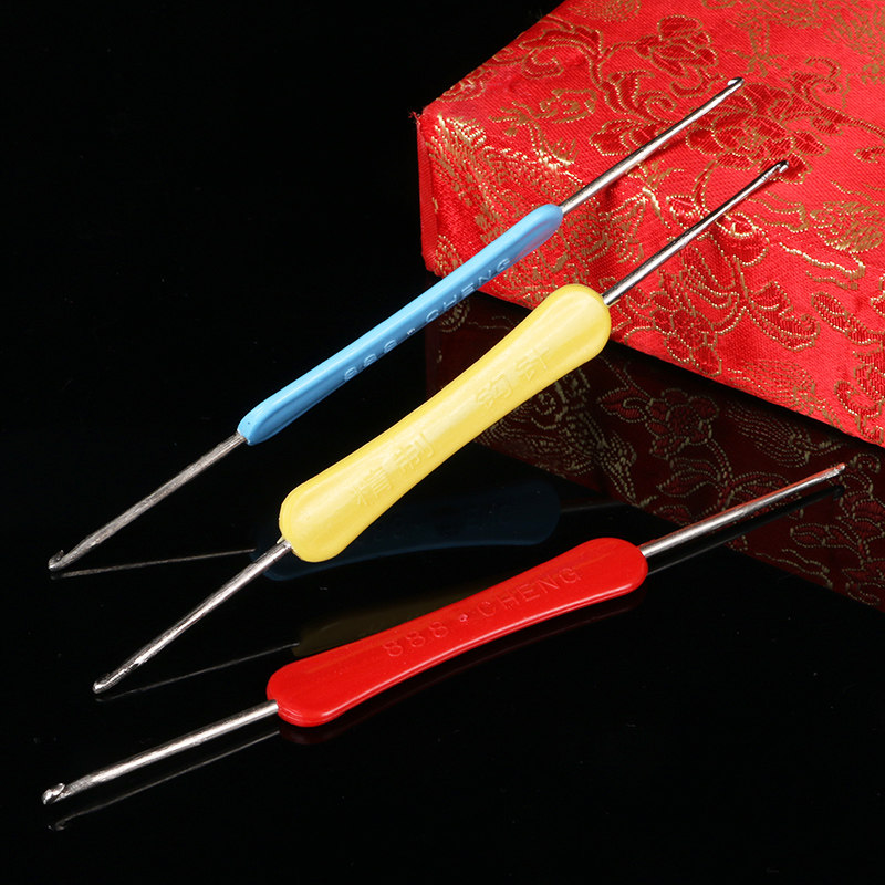 양면 크로 셰 뜨개질 DIY 손 뜨개질 도구 스웨터 니트 카펫 슬리퍼 스웨터 바늘 스카프 가방 크로 셰 뜨개질