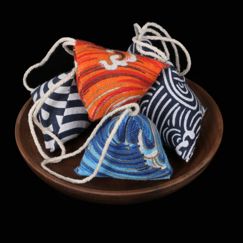 端午节香包三角粽子随身小香包挂件男女车挂艾叶衣柜卧室除味香囊