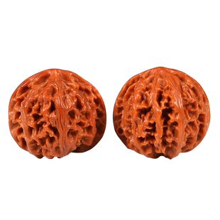 文玩核桃苹果圆机刷包浆高抛矮桩男士手把件核桃文玩苹果园狮子头